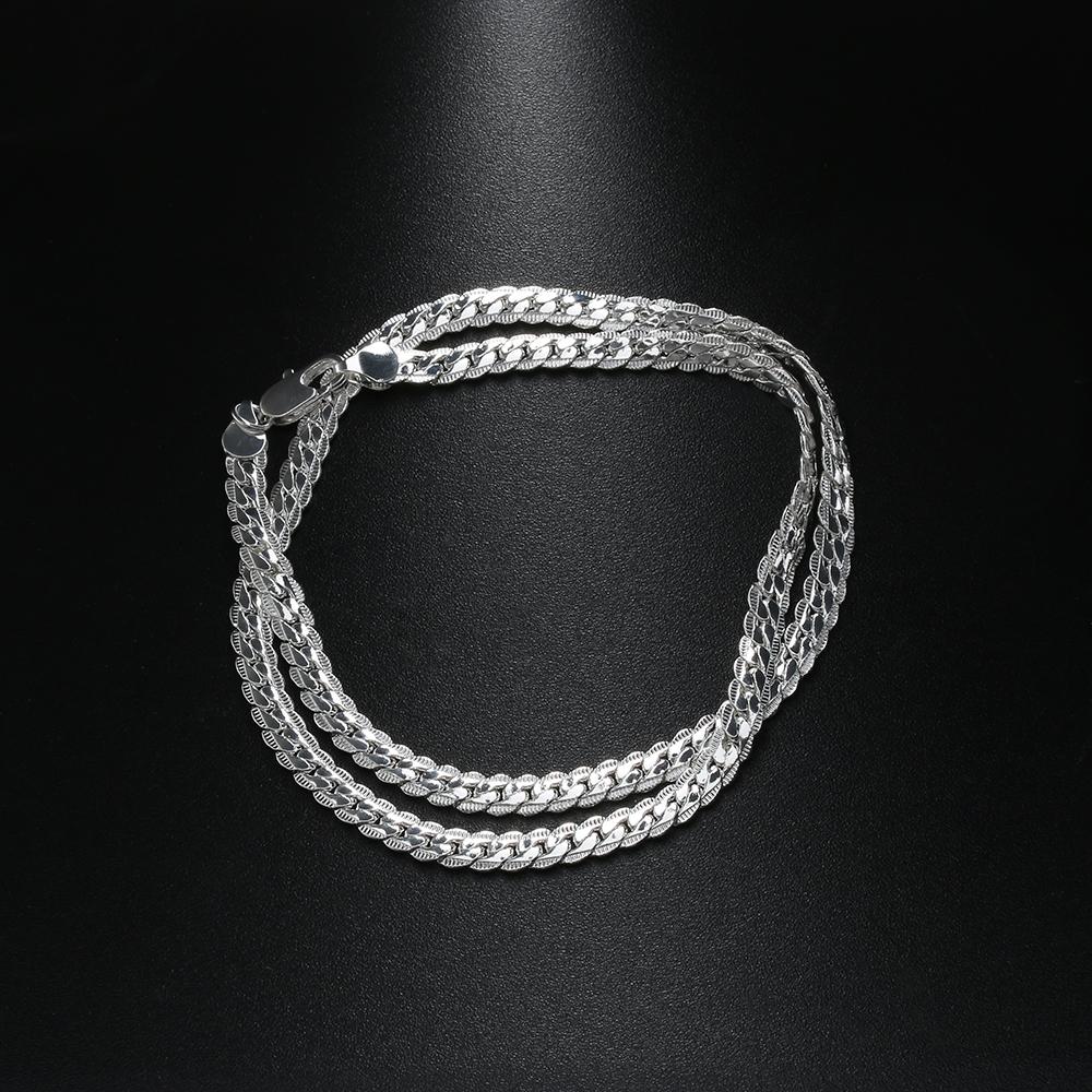 Gift Jewelry Charms Necklace 5MM Silver Plated 20" Inch Chain