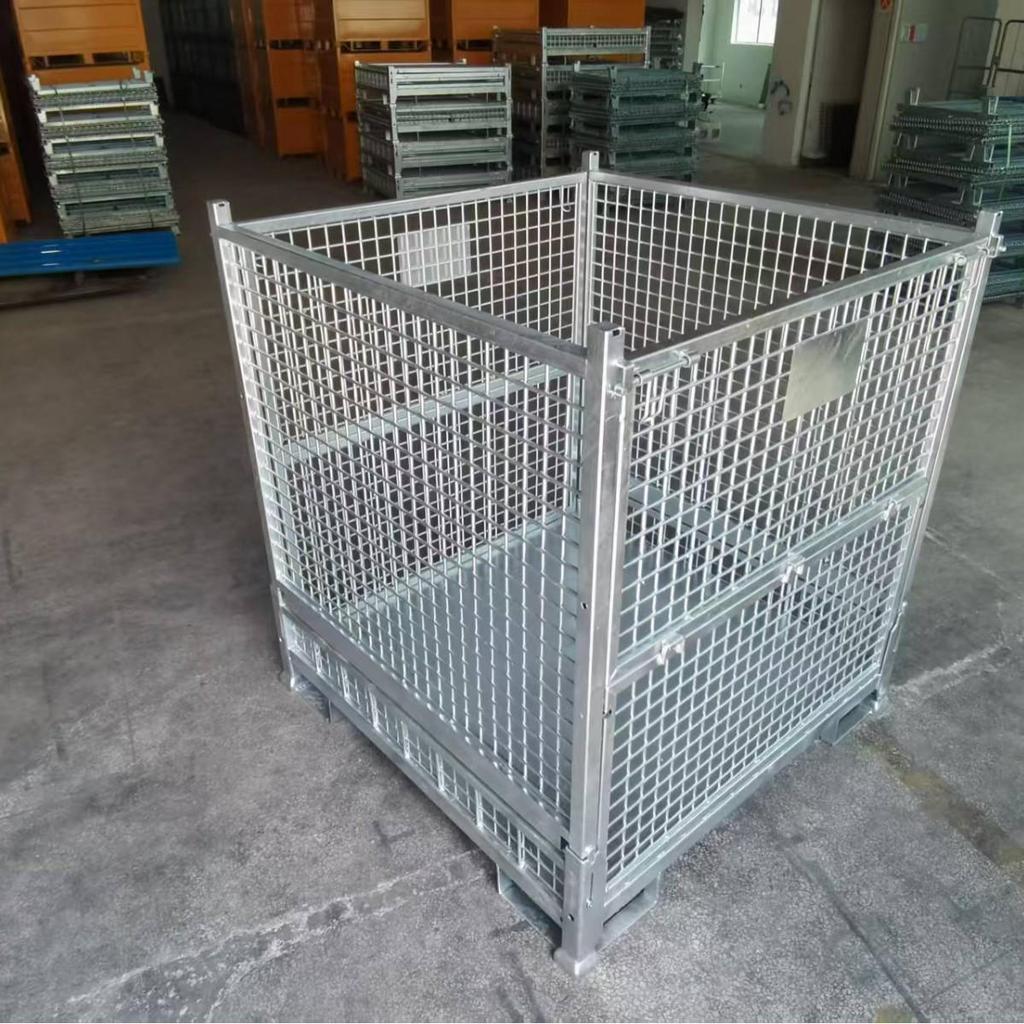 Mobile Metal Storage Cage with Iron Frame