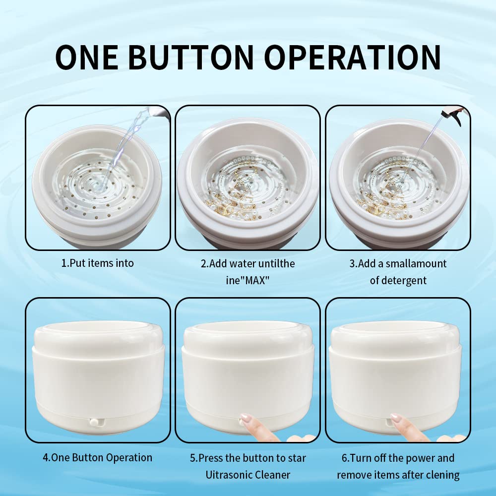 Профессиональный очиститель ювелирных изделий для колец, часов, монет, инструментов, серег, ожерелий, портативная машина для чистки ювелирных изделий