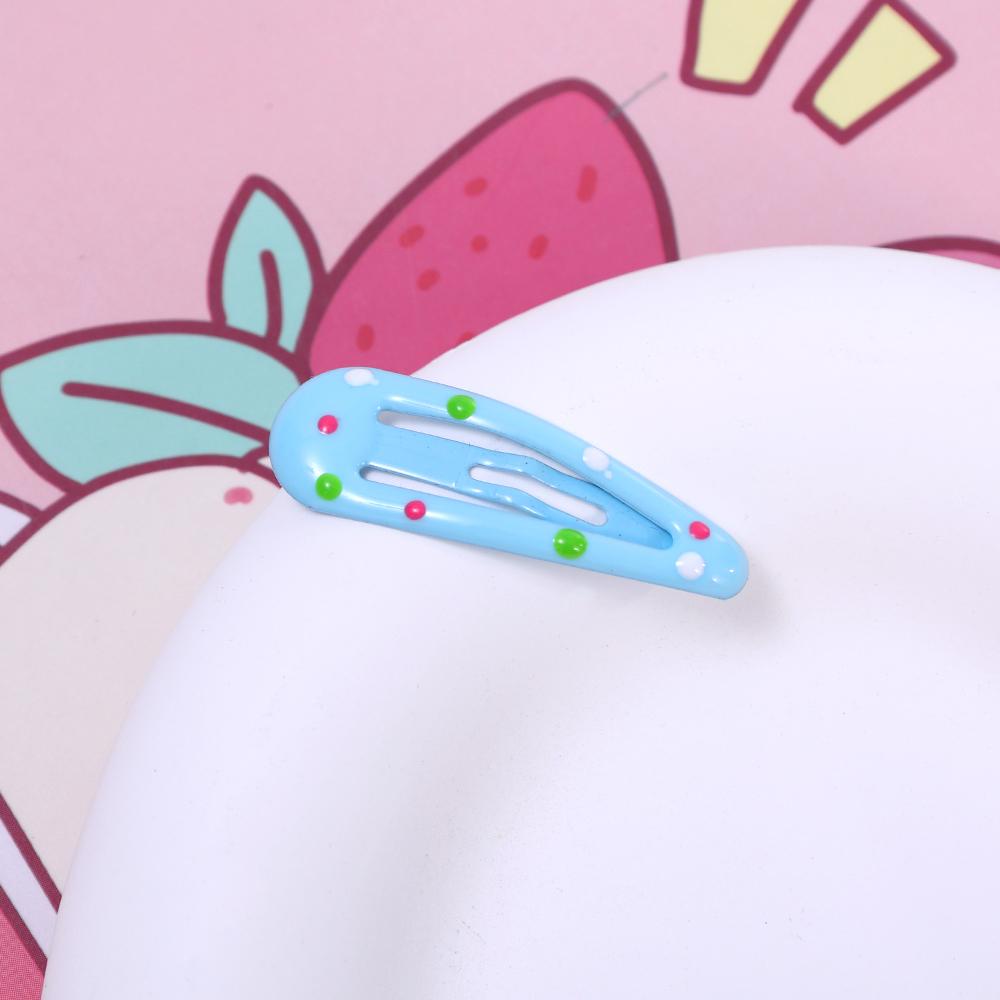 2 шт., маленькая заколка для волос в цветной горошек