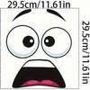 toilet stickers funny bathroom decal surprised face