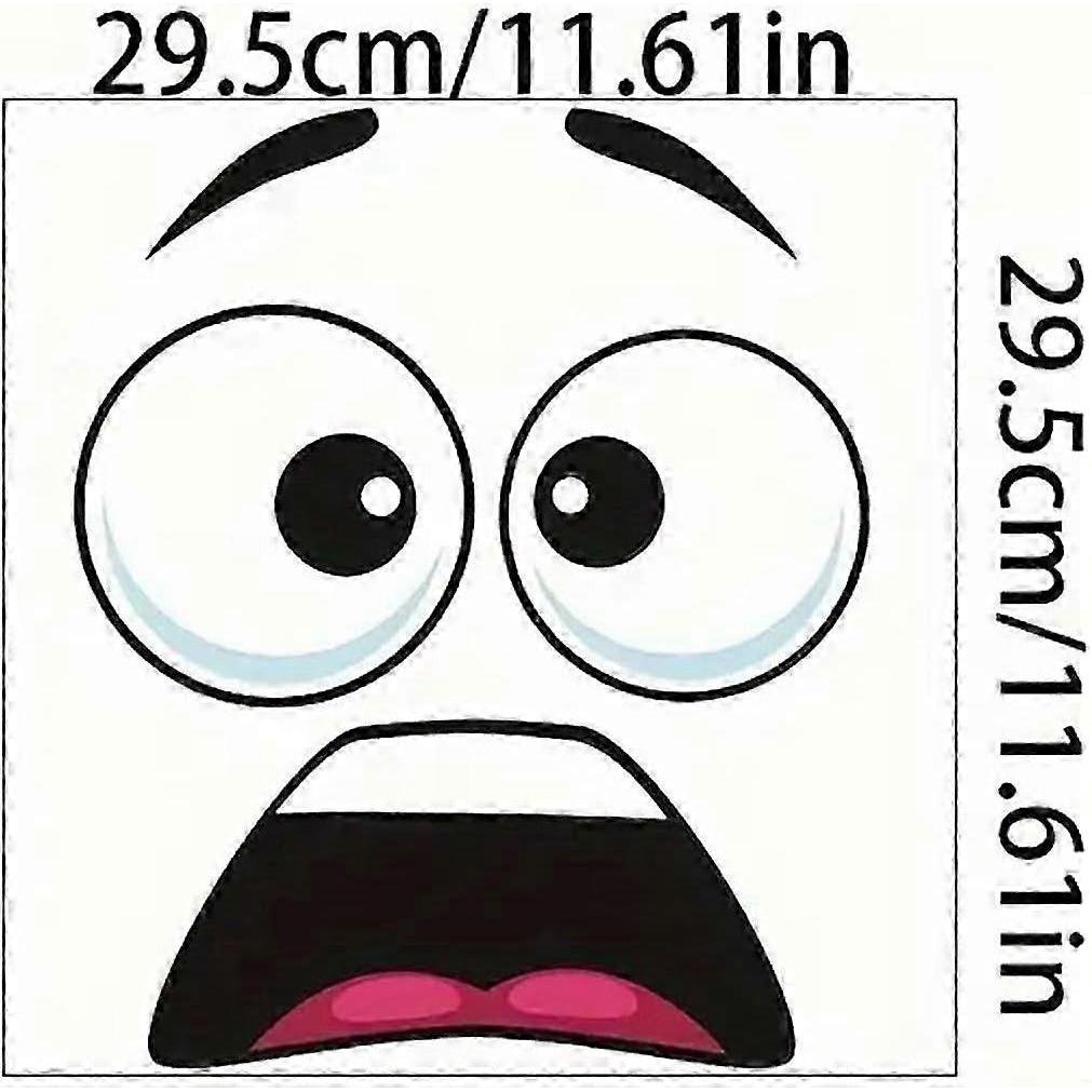 toilet stickers funny bathroom decal surprised face