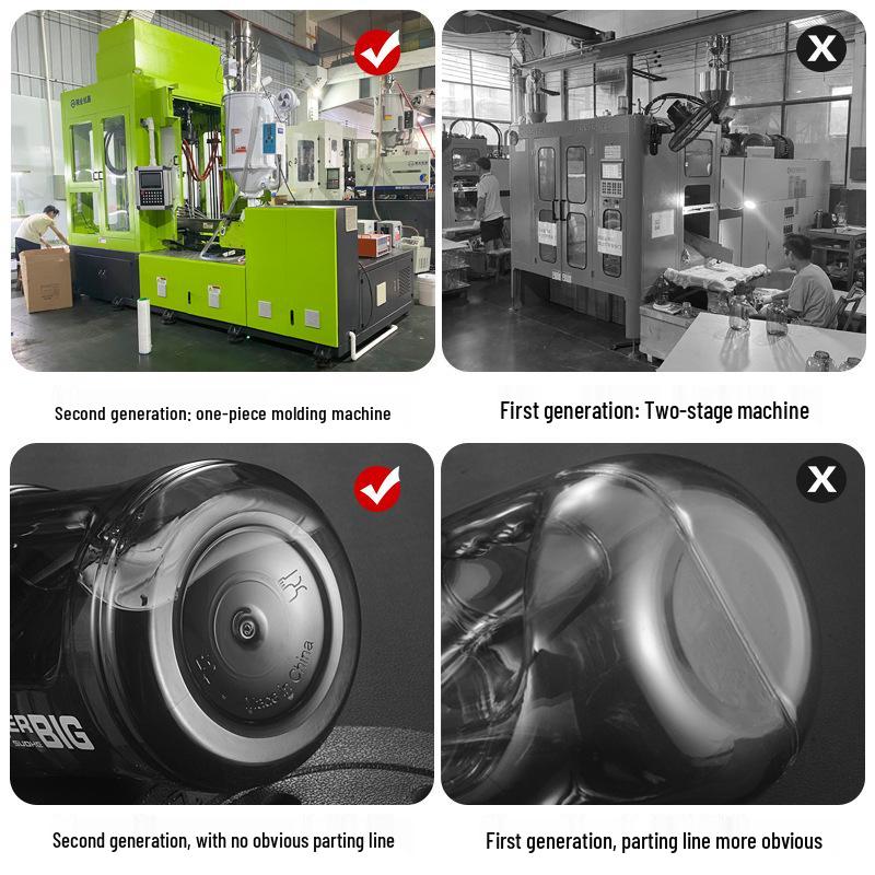 Спортивная бутылка для воды Ton Ton большой вместимости с соломинкой