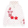 Unisex Streetwear Hooded Zip-Up Sweatshirt With Star Print Loose Fit 2026 Casual Outerwear