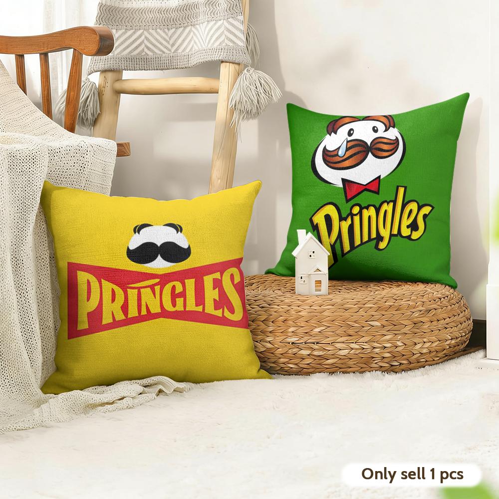 Классическая наволочка P-Pringles из натурального льна, двусторонняя, для дивана, домашний декор, подарок