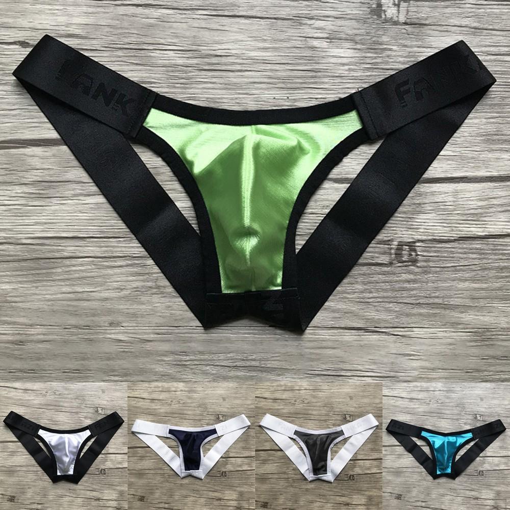 Bikini Briefs Bulge G-string Low Rise Mens Open Back