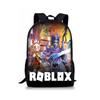 Рюкзак Roblox большой вместимости с плавными двойными молниями для школы и путешествий