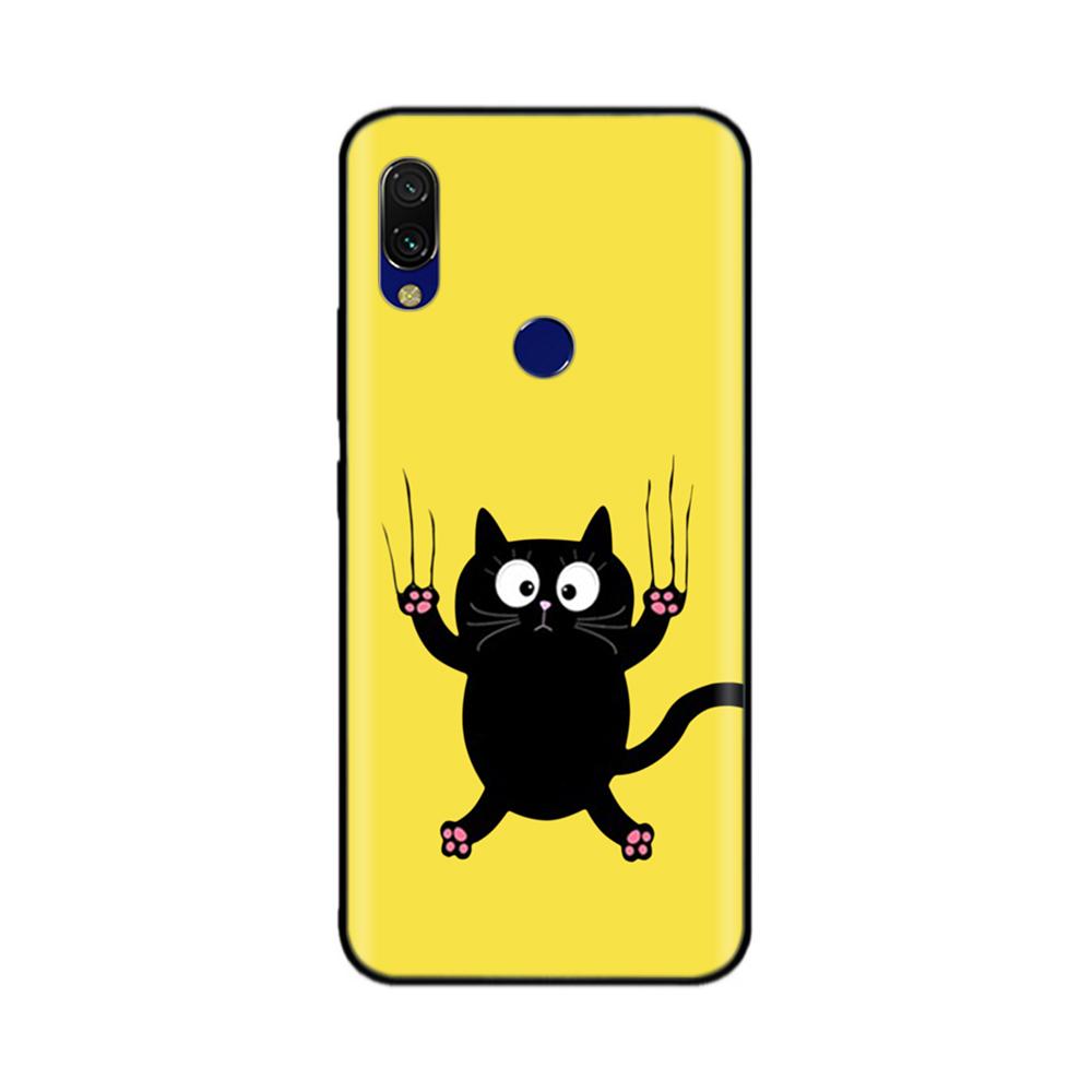Для Xiaomi Redmi 7 Чехол Redmi7 Черный Силиконовый Бампер Мягкий ТПУ Чехол для Телефона Обложка Для Xiaomi Redmi Note 7 Pro Note7 Чехол Funda Coque