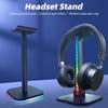 FONKEN Подставка для гарнитуры RGB со светодиодной подставкой/USB-подсветкой, настольный компьютер, держатель для наушников, дисплей, аксессуары для наушников для ПК, геймера