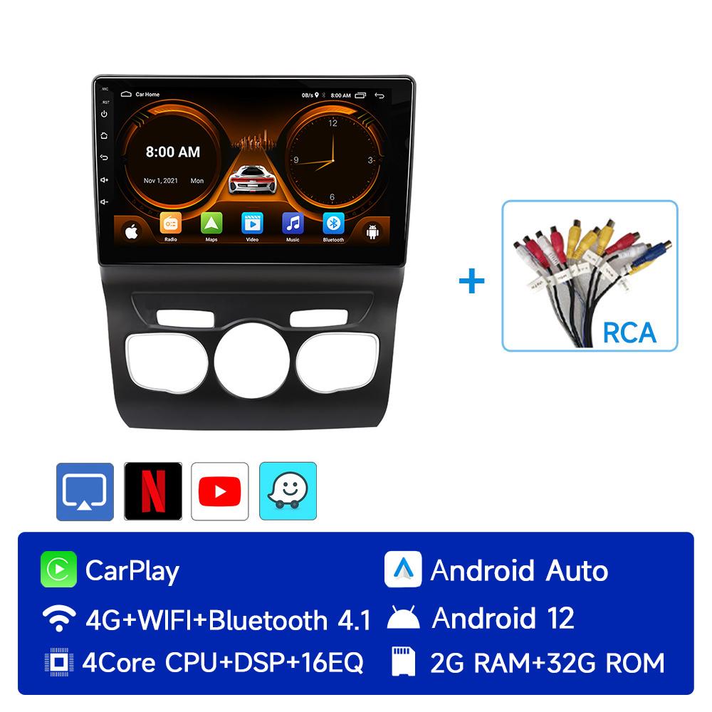 JIUYIN Android 12 Car Radio 2 Din для Citroen C4 2 B7 2013 2014 2015 2016 Мультимедийный Видео Плеер GPS Навигация 4G Carplay Auto