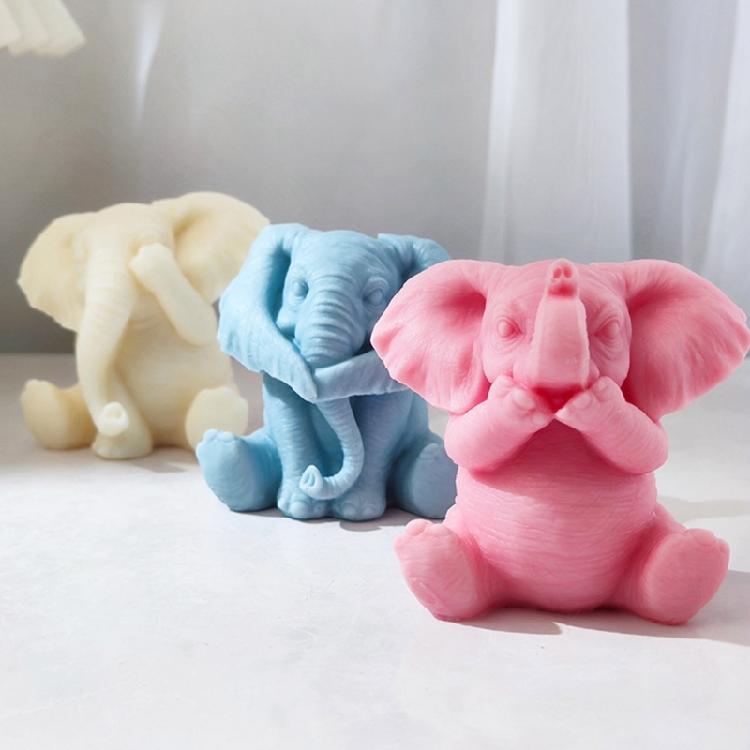 Форма для декора торта DIY Животное Свеча Формы для эпоксидной смолы Форма для мыла ручной работы