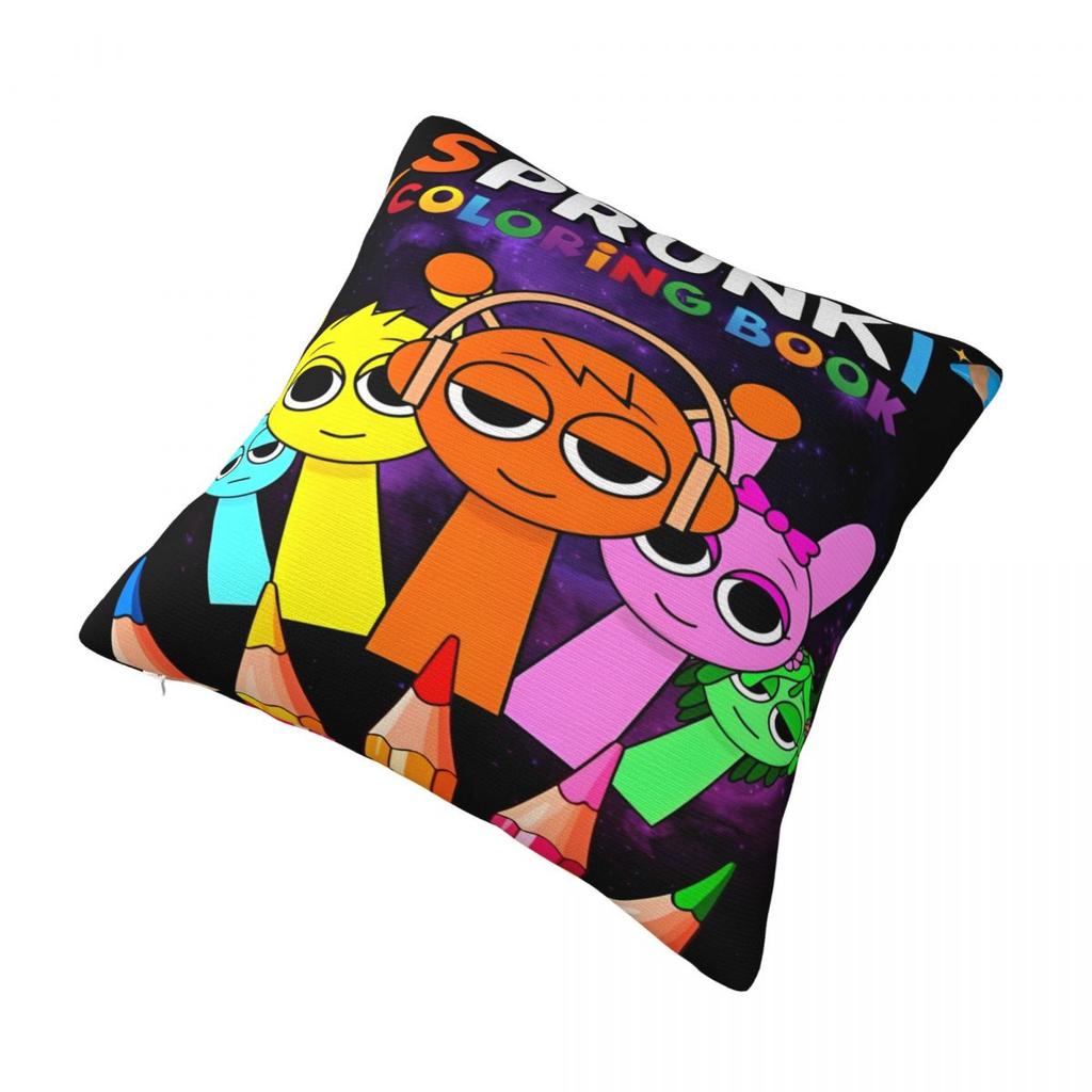Sprunki Incredibox Sprunki Pillowcases Cushion Cover Throw Pillow Cover Soft And Sweet Home Decoration Square Multiple Sizes