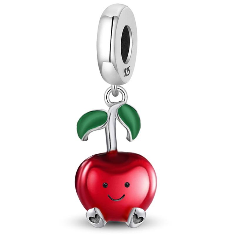 Медно-розовый торт вишня ананас клубника вишня подвеска шар подходит для браслетов DIY женские украшения