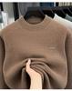 Men's Velvet Thick Winter Knit Chenille High-Collar Sweater