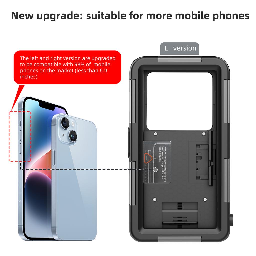 Shellbox - Специальный водонепроницаемый чехол для дайвинга для iPhone IP68, водонепроницаемость до 15 метров, для плавания и дайвинга на открытом воздухе, полное покрытие 360° 5