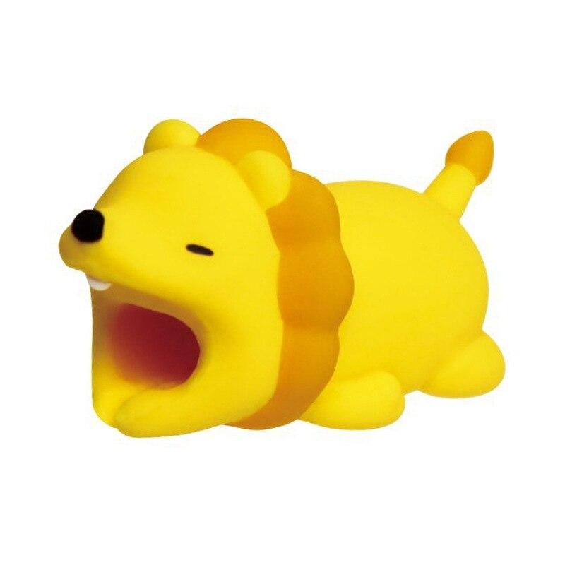 Защитный шнур для кабеля с милыми животными, защитный провод с рисунком из мультфильма, светящийся силиконовый чехол, устройство для намотки зарядного кабеля для кабеля зарядного устройства для телефона