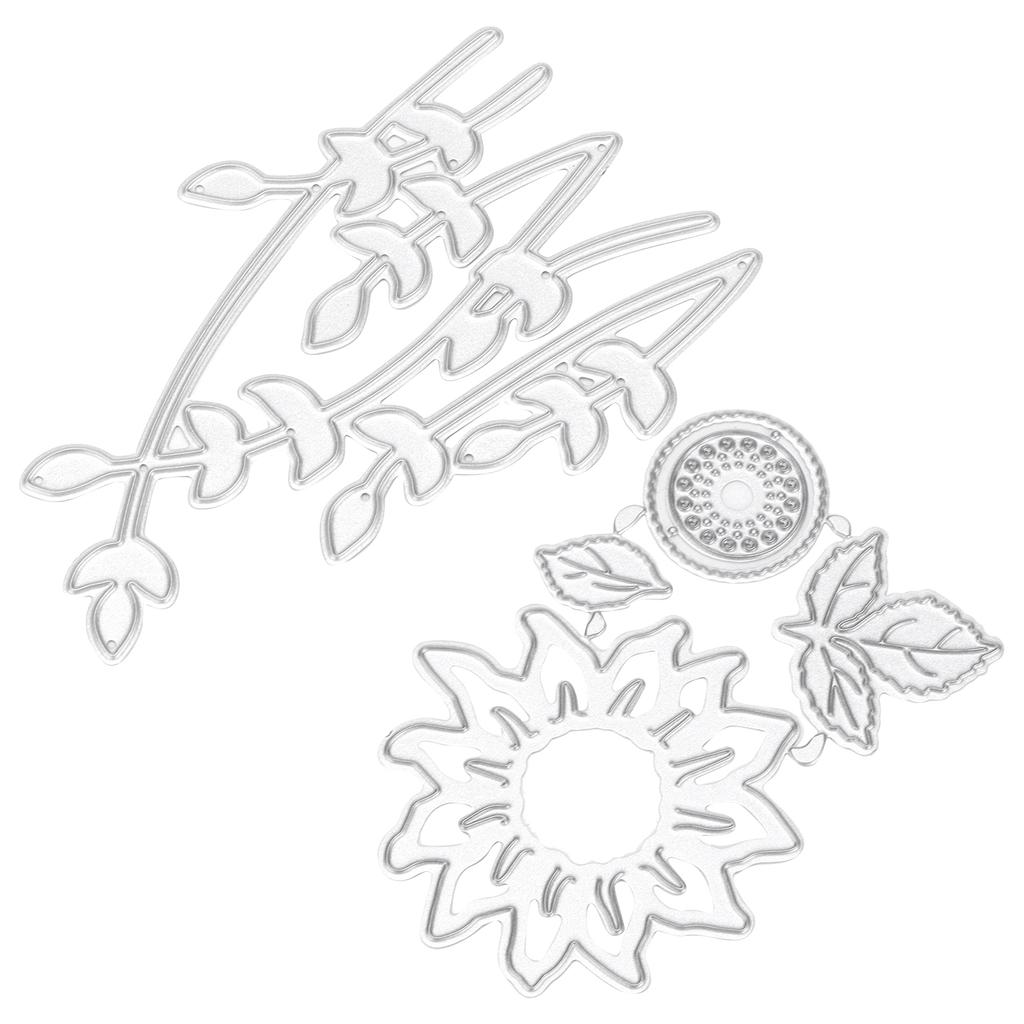 Металлические штампы для тиснения Подсолнух Металлические штампы для тиснения Набор штампов для изготовления открыток Скрапбукинг 