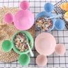 Набор миски и палочек для еды из пшеничной соломы с Микки Маусом - Безопасный для детей, противоударный дизайн