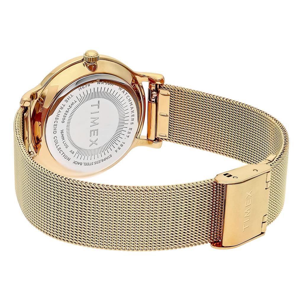 [TIMEX] Watch Timex TRANSCEND Gold Dial Brass Mineral Glass Quartz Japanese Movement 34MM America Watch TW2V52200 Women's