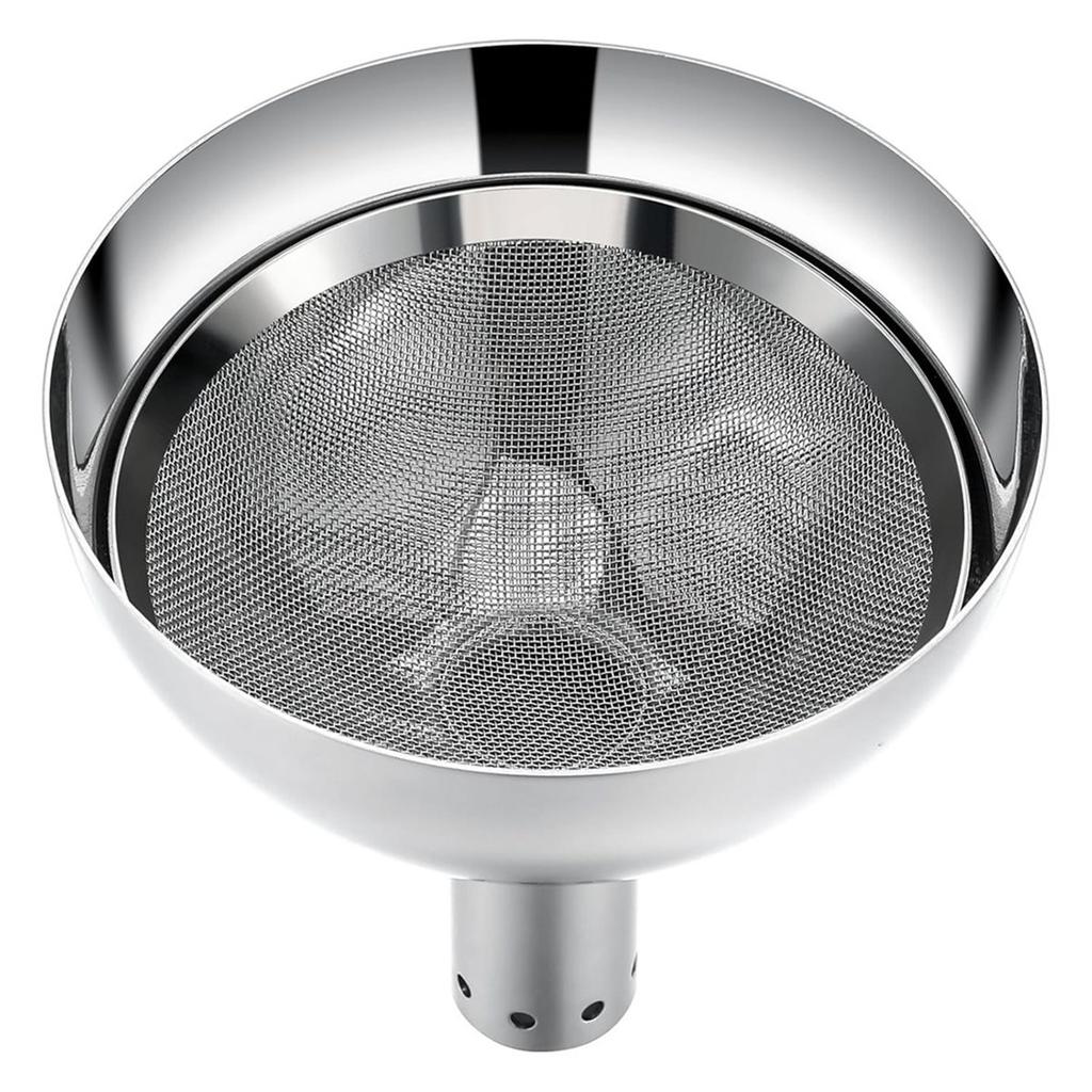 Wine Aerator Shower Funnel with Mesh Sediment Strainer Stainless Steel Aerating Decanter Funnel,for Wine Lover Gift