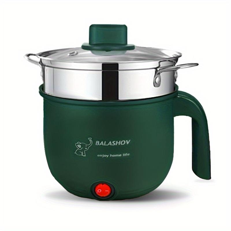 Портативная мини-электрическая жаровня для 1–3 человек, многофункциональная электрическая сковорода с антипригарным покрытием, горшок для лагманской лапши, используется для жарки/тушения/приготовления на пару.