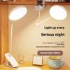 Led Table Lamp Usb Rechargeable Night Light With Folding Clamp 3 Modes Dimming Eye Protection Light