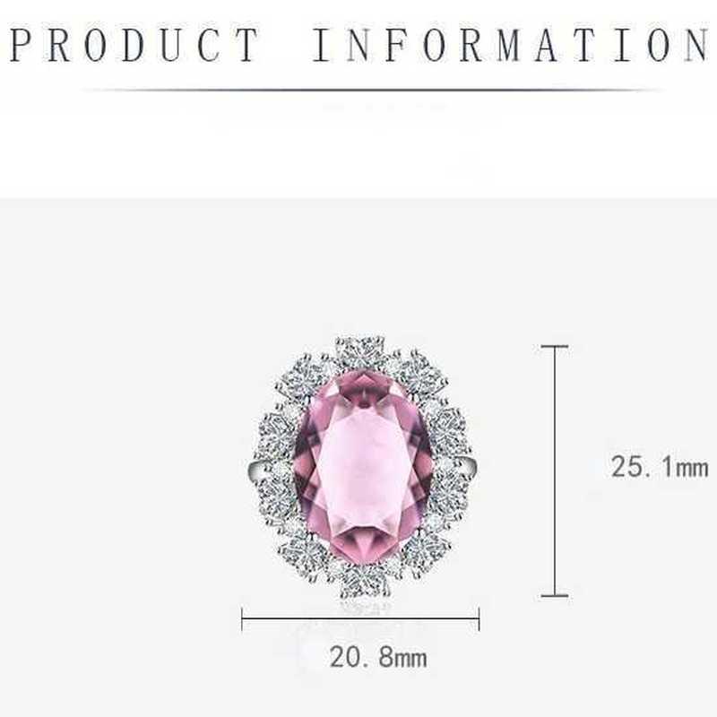 Sace Gems Винтажное роскошное кольцо с цирконом 13*18 мм для женщин, ювелирные изделия в придворном стиле, свадебное обещание, вечерние подарок