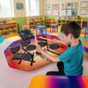 Electronic Drum Playmat Colorful with Pedal Vibrant for Toddlers
