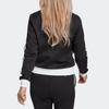 Adidas Оригинальная куртка SST Track Color Block с тремя полосками на молнии Женская куртка Черный IC2138