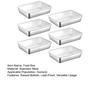 Stainless Steel Lunch Box with Transparent Lid Leakproof Food Container for Cheese Deli Meat Fruits Oven Baking