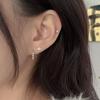 Youngglow 14k сияющий кубический кольцо-серьга с одним касанием