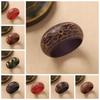 Wide Carving Wooden Bangle Retro Ethnic Style Bangle Festival Wear Chinese Style Bracelet  Women