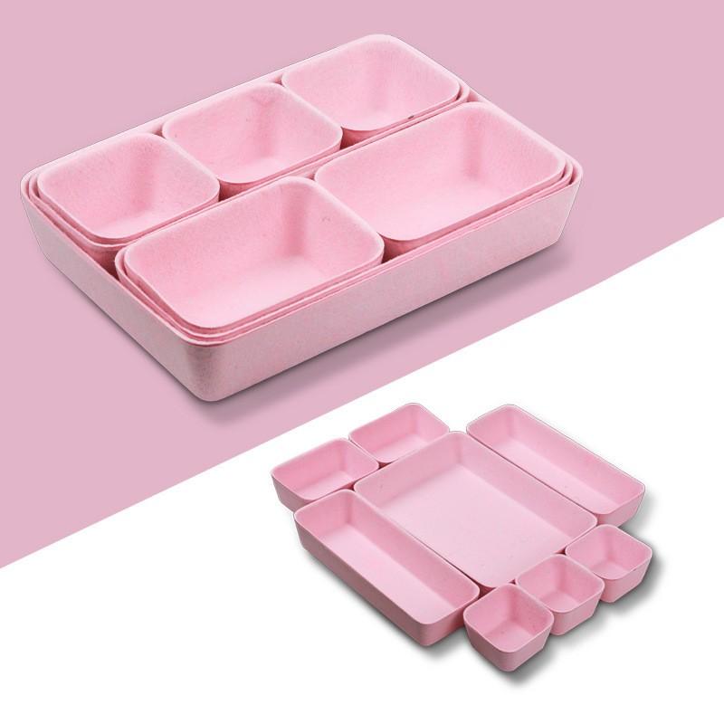Chic Storage Solution Cosmetics Organizer Felt Storage Box Integrated Design
