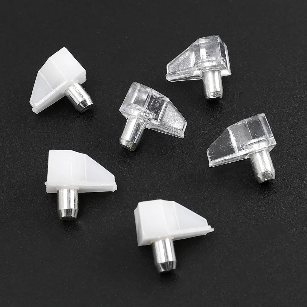 10/50 шт. опорных штифтов для полок, пластиковые ламинированные опорные штифты, держатели для полок шкафа, стеклянные пластины, мебельный кронштейн, штифт