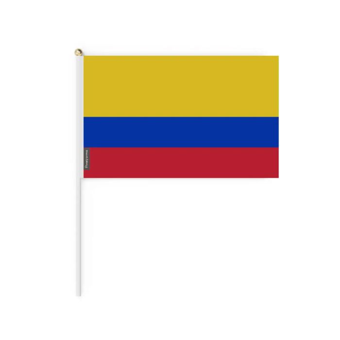 Drapeau - Colombie - Mini Drapeau - 20 X 30 Cm - Polyester - Léger Et Robuste