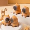 2Pcs Capybara Squeeze Toy Slow Rebound Soft TPR Stress Anxiety Relief Portable Kids Teens Adults Animal Squishes Sensory Fidget Toy
