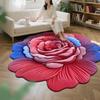 Floor Mat 3D Floral Design Non-Slip Dot-Embossed Backing Quick-Drying Plush Carpet Soft Comfort Bath Rug Home Decor