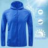 Unisex Hiking Jacket Men Women Quick Dry Camping Windbreaker Trekking Fishing Rain Coat Outdoor Anti UV Clothes