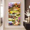 5d Diamond Painting Full Diamond Living Room Simple Modern Happy Home Landscape Porch Cross Embroidery 2025 New Diamond Embroidery Mosaic