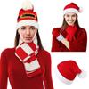 2/3Pcs Set Christmas Knitted Gloves Soft Xmas Gifts New Year Gift Santa Cap  for Men Women