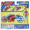 Hasbro Marvel Web Blast игровой набор размером 4 дюйма с 2 снарядами для детей от 4 лет F6899 Подлинный продукт Мотоцикл Человека-паука, (10 см) фигура, транспортное средство,