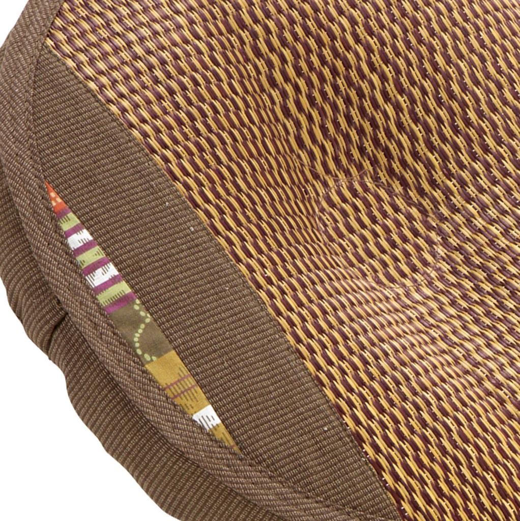 Yonaguni Memory Foam Round Seat Cushion (Brown)