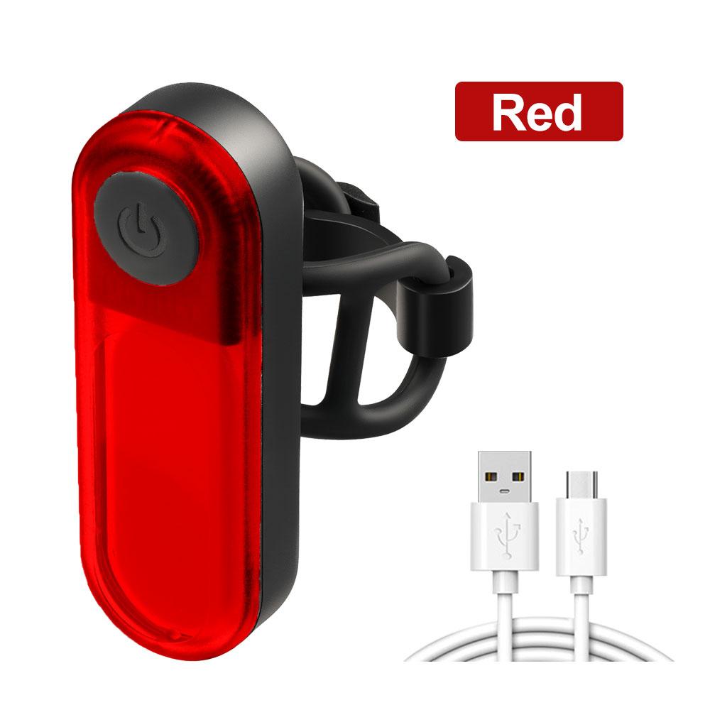 Красный/белый велосипедный задний фонарь Перезаряжаемый велосипедный задний фонарь Передний велосипедный фонарь Предупреждающий задний фонарь Фонарь для горного велосипеда Задний фонарь