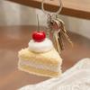 2pcs Kawaii Design Hamburger Keyring Plush Material Sandwich Keyring Cake Keyring  Pendant Decor