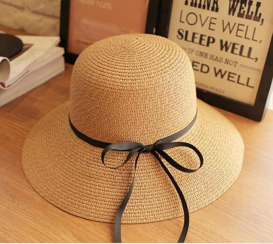 Новые мужские и женские натуральные панамы шляпа от солнца лента пляжная шляпа УФ-защита поля оптовая продажа широкая кепка соломенная кепка полезные инструменты