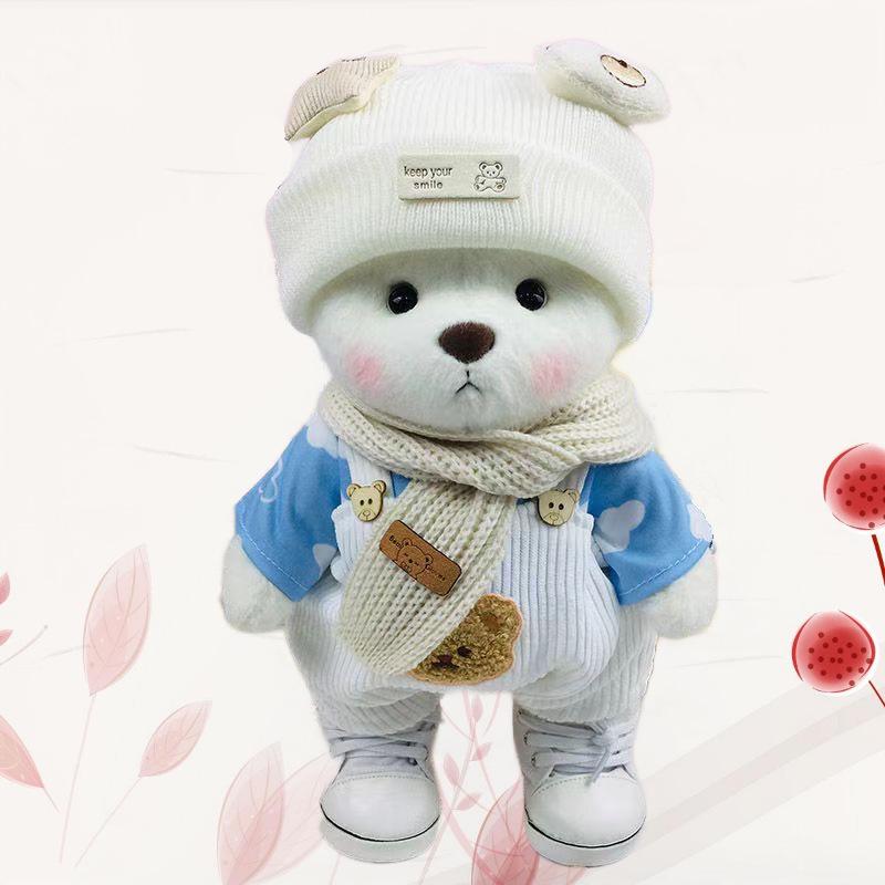 Плюшевая кукла медведь с 11 шарнирами: Трансформируемая тряпичная кукла в подарок для девочек