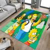 1pc Simpsons Family Pyramid Carpet for Playroom Bedroom Living Room Sofa Home Decor,kids Game Area Rug Non-slip Floor Mat Y729105