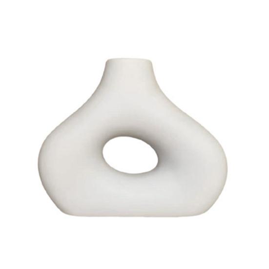 Lightweight Flower Vase Modern Abstract Ceramic Vase, Decorative for Dried and Artificial Flowers, Minimalist Holder Living Room Table Centerpiece