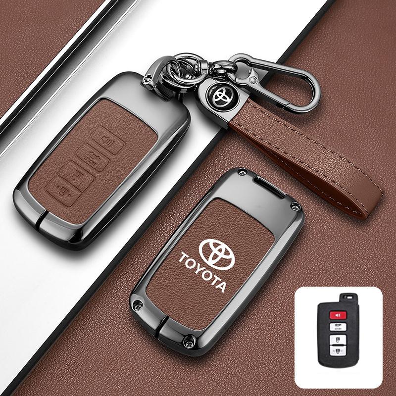 Car Smart Remote Key Case Cover Bag For Toyota Corolla Camry RAV4 Highlander Auris CHR Avalon Land Cruiser Keychain Accessories