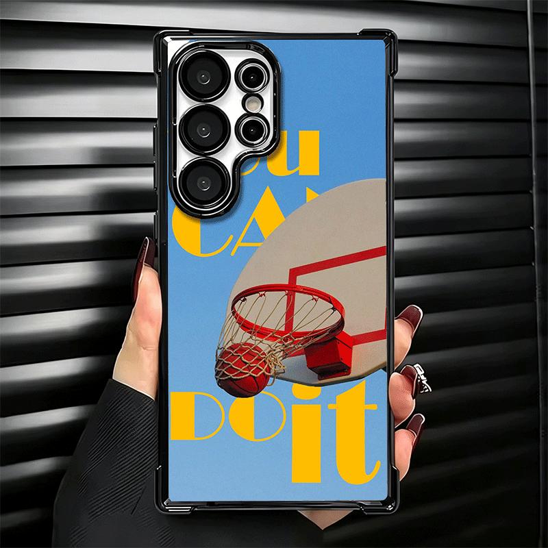 Basketball Sports Aesthetics Plating Phone Case For Samsung Galaxy S24 S25 FE S26 Edge S23 Ultra S22 S21 Plus S20 Anti-Fall Aira